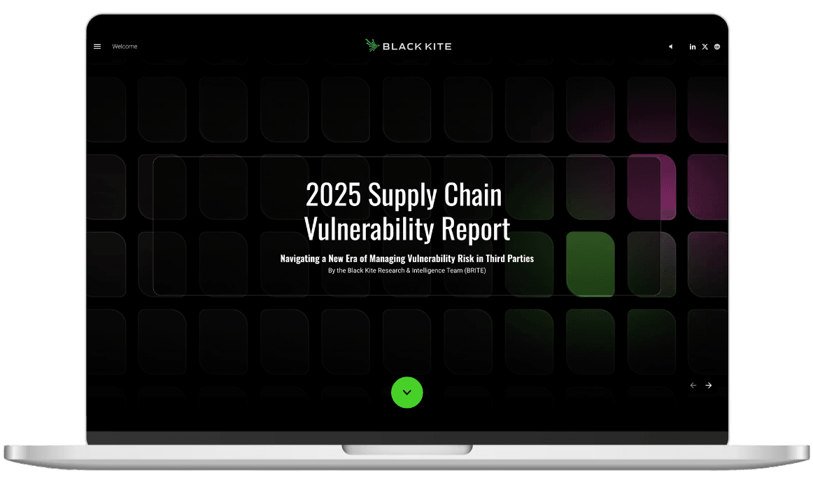 2025 supply chain vulnerability report on laptop