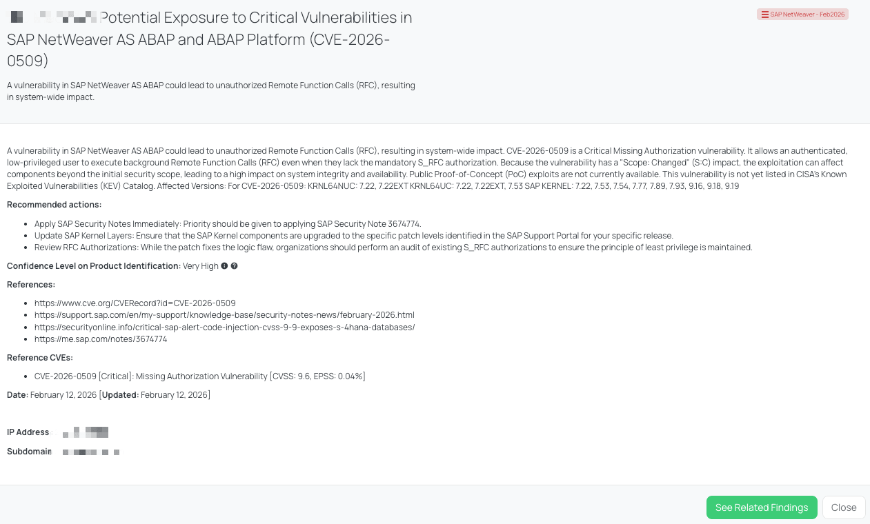 Black Kite's SAP NetWeaver - Feb2026 FocusTag® details critical insights on the event for TPRM professionals.