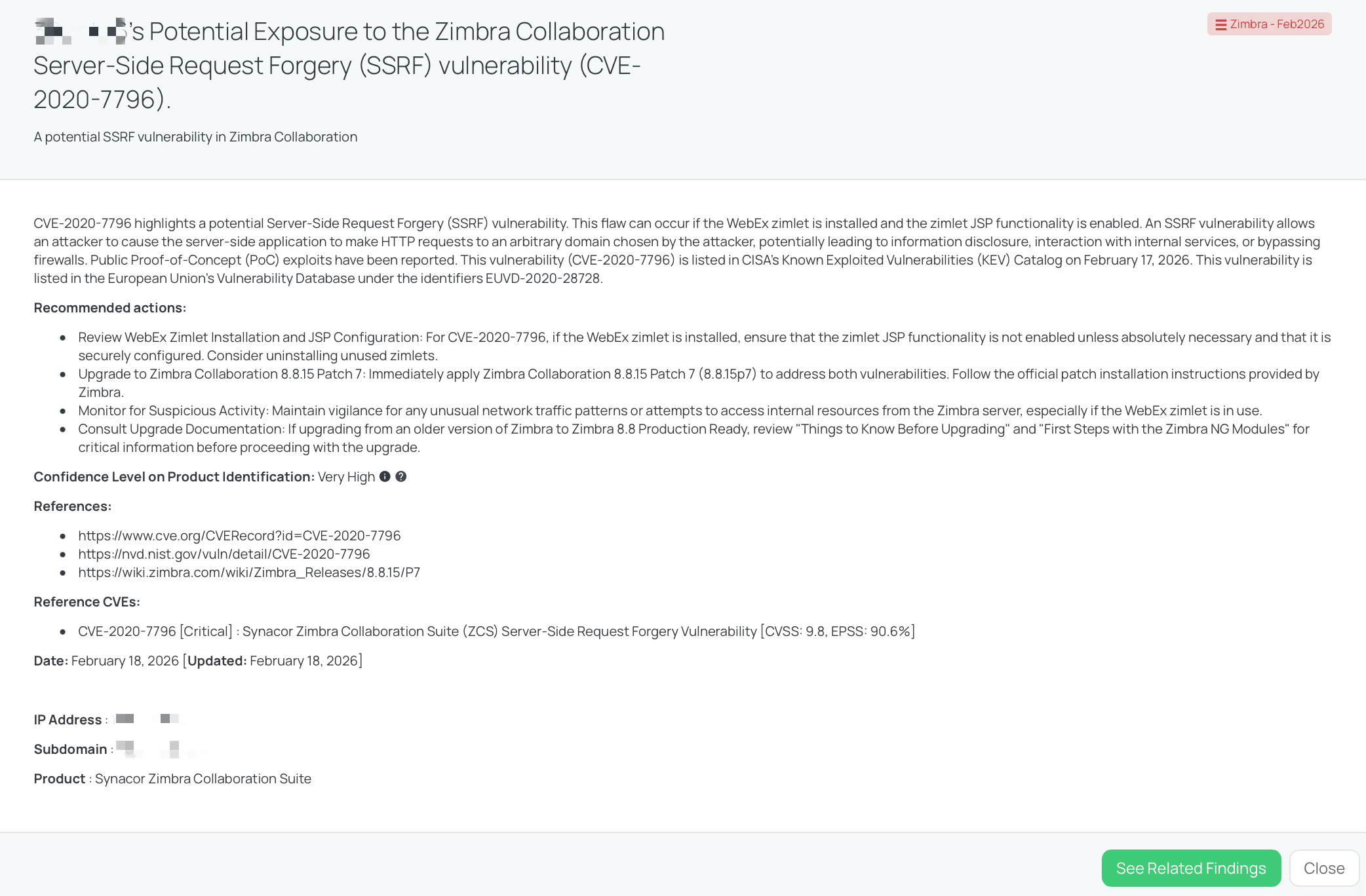 Black Kite’s Zimbra - Feb2026 FocusTag® details critical insights on the event for TPRM professionals.