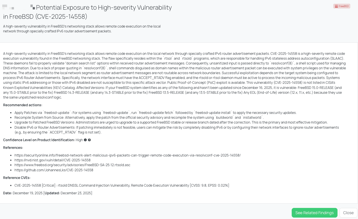 Black Kite’s FreeBSD FocusTag™ details critical insights on the event for TPRM professionals.