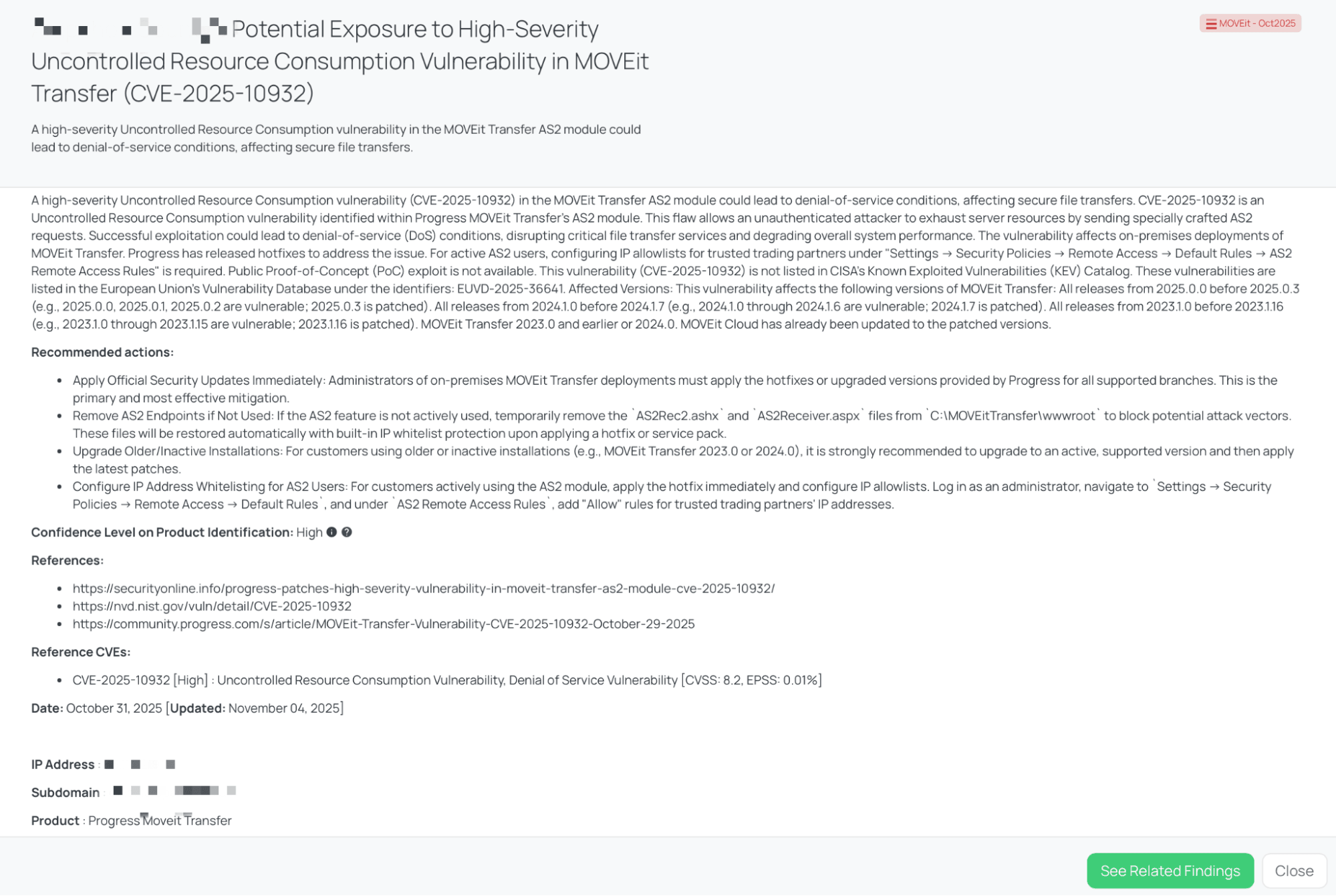 Black Kite’s MOVEit - Oct2025 FocusTag™  details critical insights on the event for TPRM professionals.